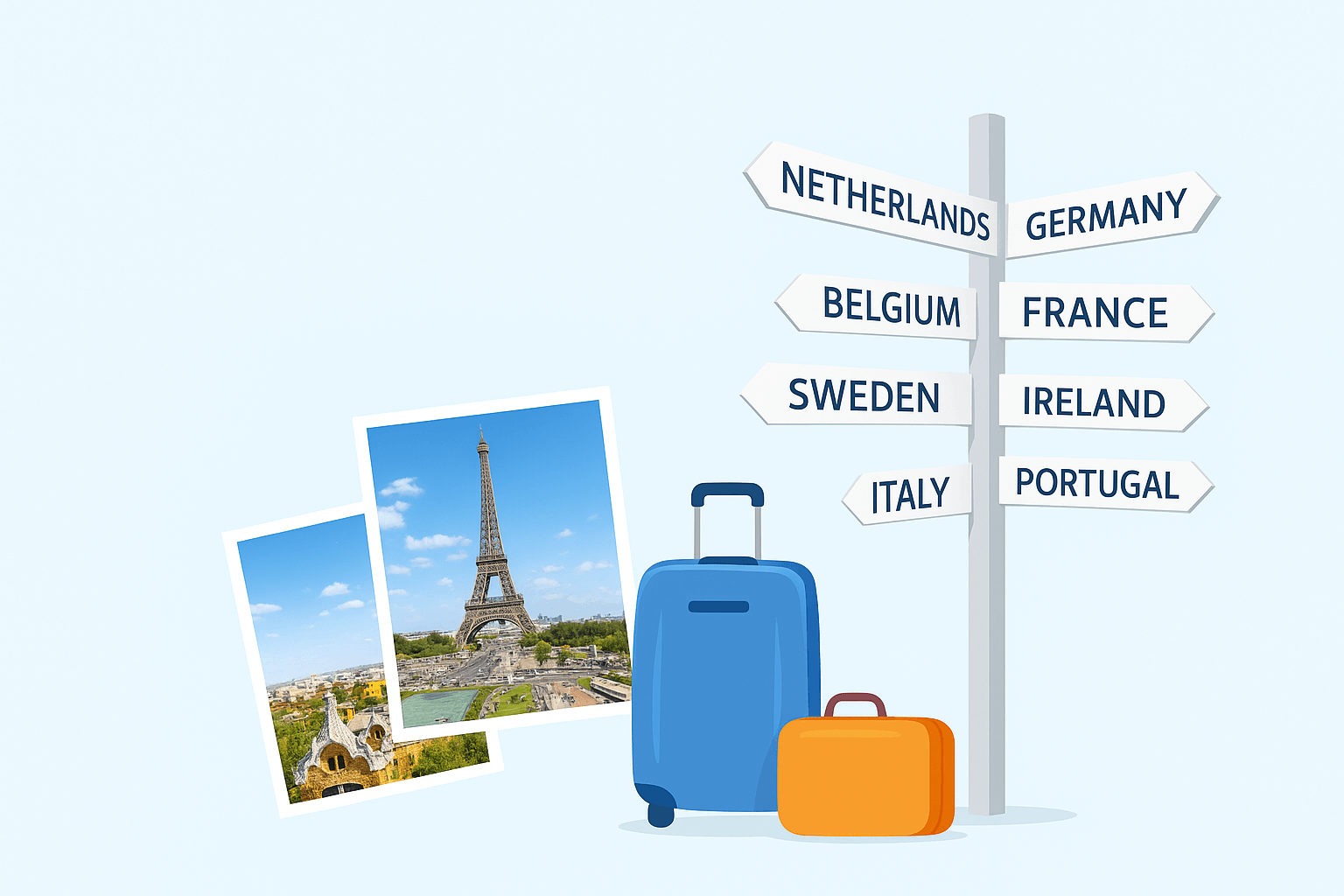 Travel banner illustration